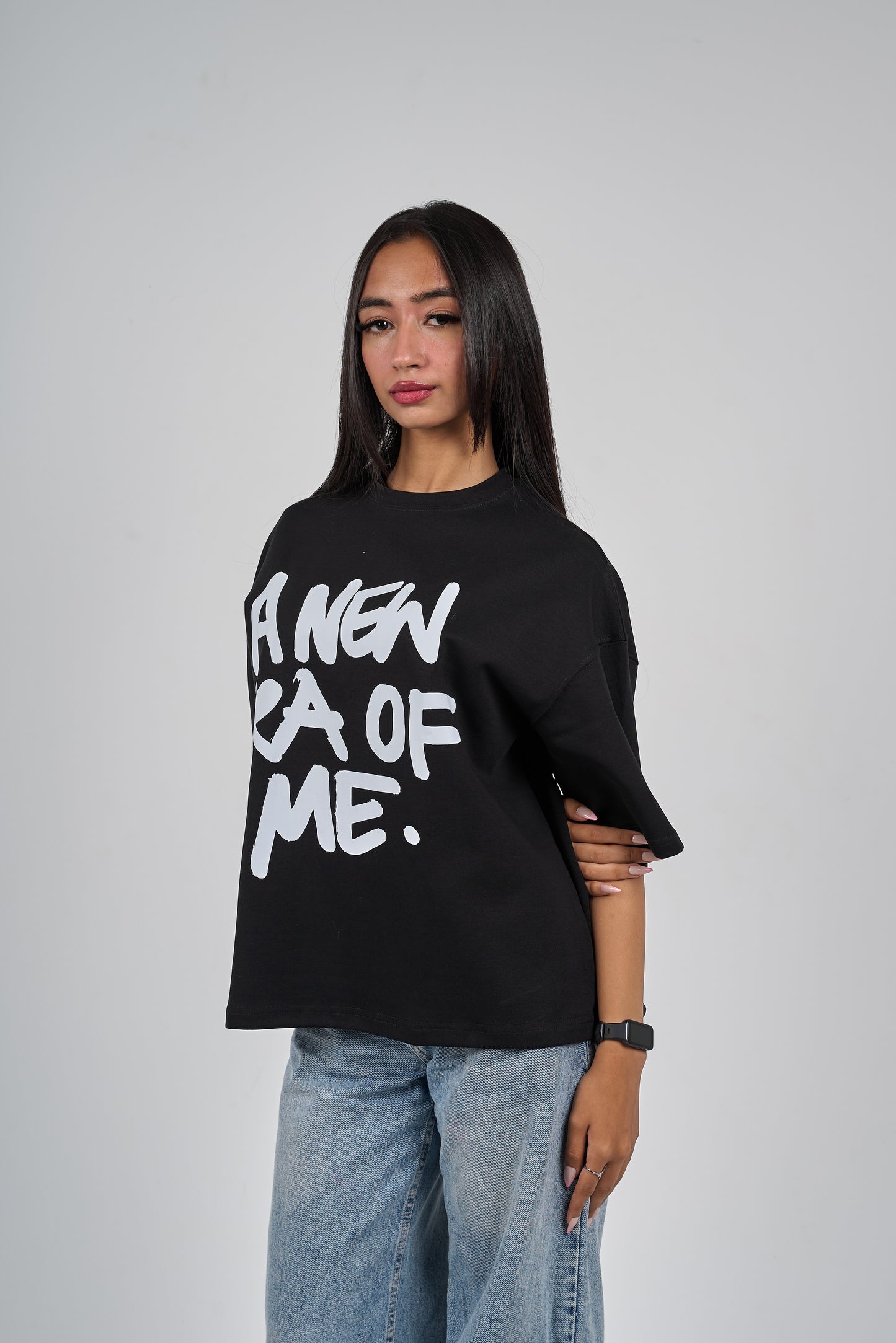 Era black boxy-t-shirt
