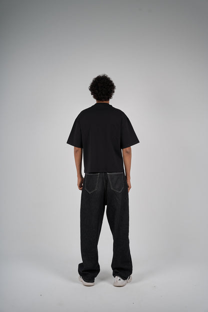 Need Money black 
boxy-t-shirt