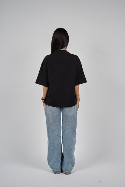 Need Money black 
boxy-t-shirt