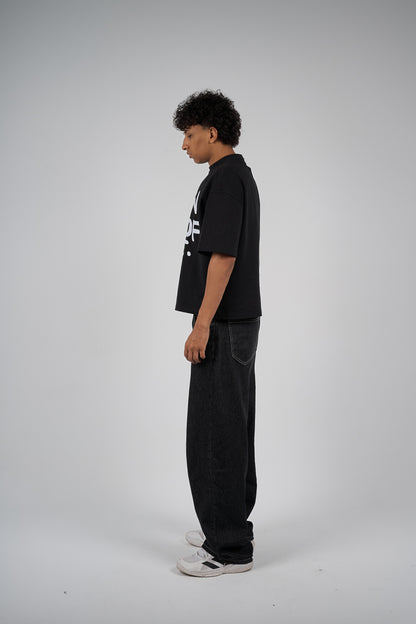 Era black boxy-t-shirt