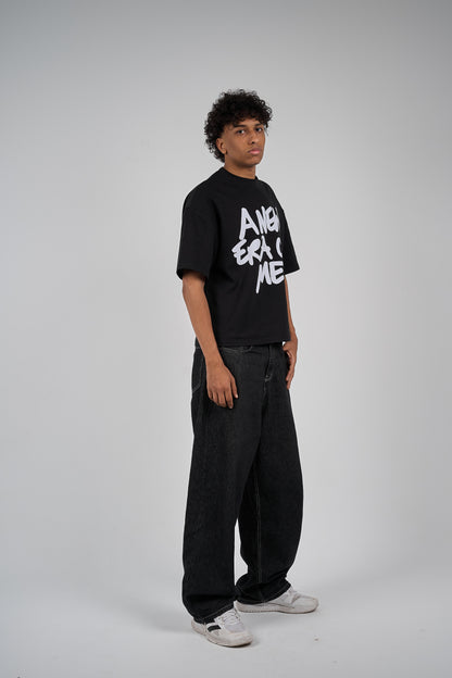 Era black boxy-t-shirt