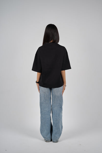 Era black boxy-t-shirt