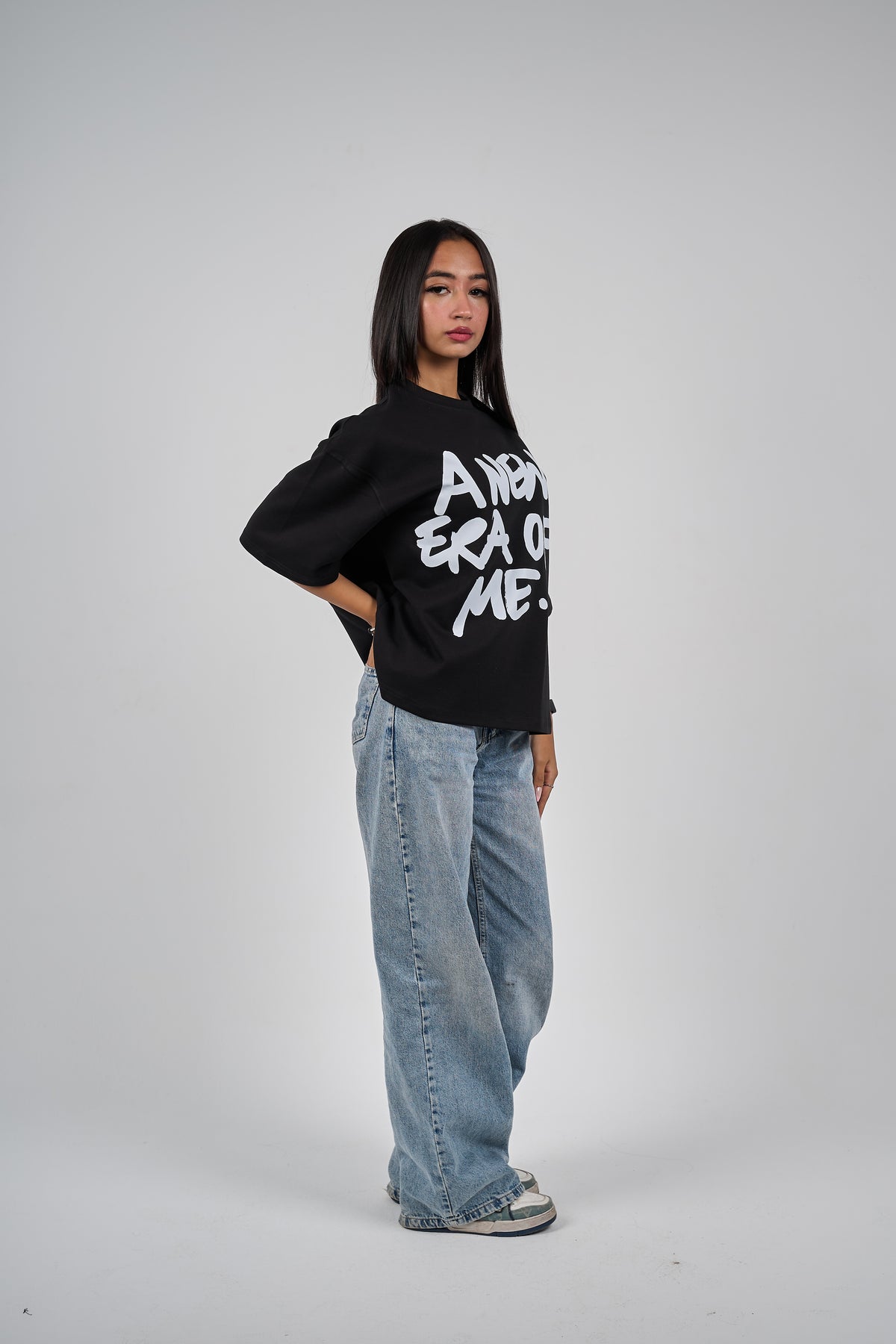 Era black boxy-t-shirt