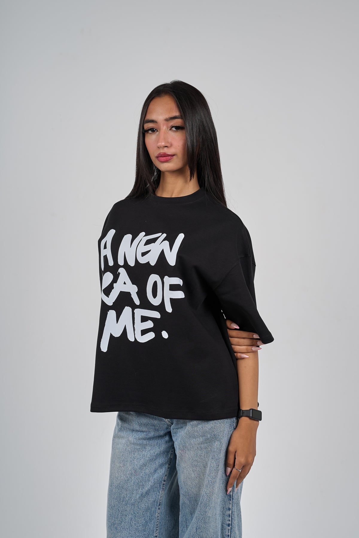 Era black boxy-t-shirt